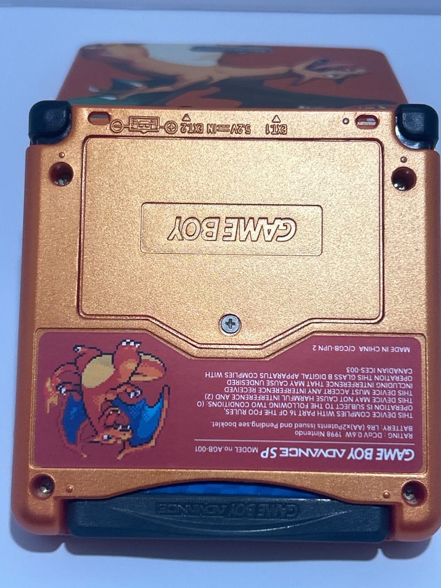 Nintendo Game Boy Advance SP Pokémon Charizard IPS v4 USB C 850mAh Mod photo 6