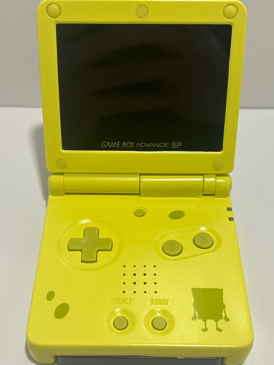 Game Boy Advance SP Spongebob Squarepants IPS v4 Mod Reshell photo 2